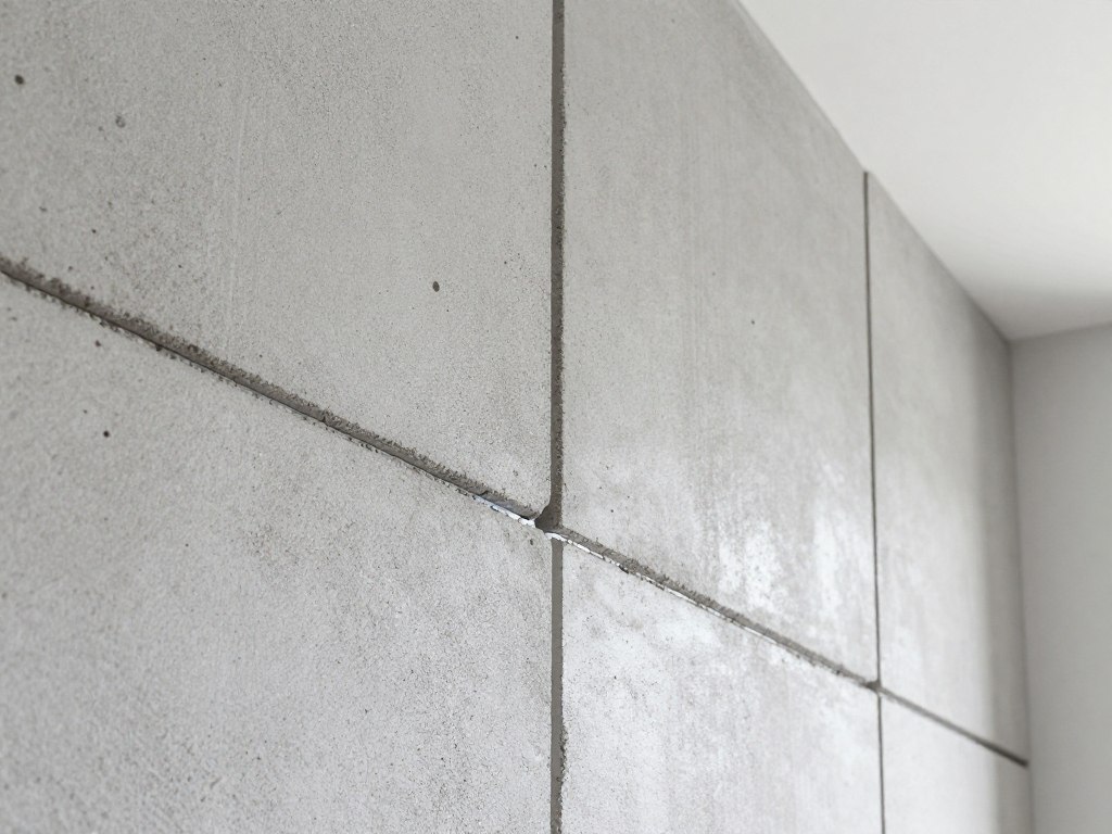 Panele ścienne imitujące beton architektoniczny w nowoczesnym wnętrzu