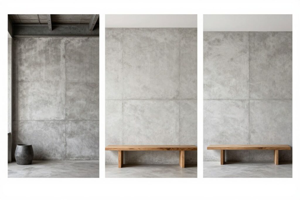 Imitacja betonu w różnych stylach wnętrzarskich - industrialny, skandynawski, minimalistyczny