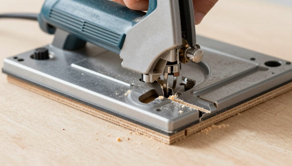 Docinanie listwy przypodłogowej MDF pod kątem 45 stopni