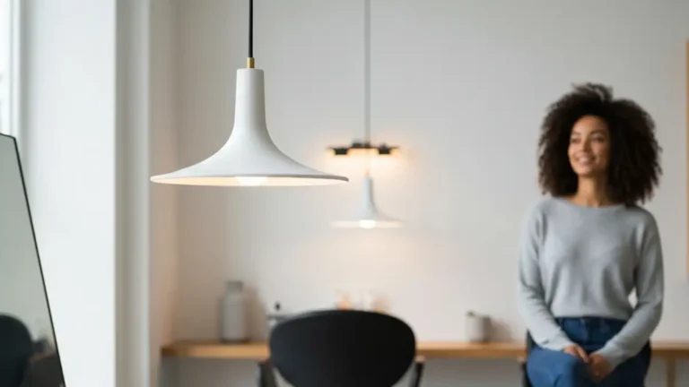 Lampa wisząca w salonie nowoczesnym - proporcje, kolor i funkcja - hero image