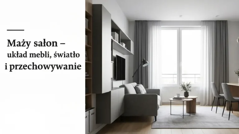 Mały salon - układ mebli, światło i przechowywanie - hero image