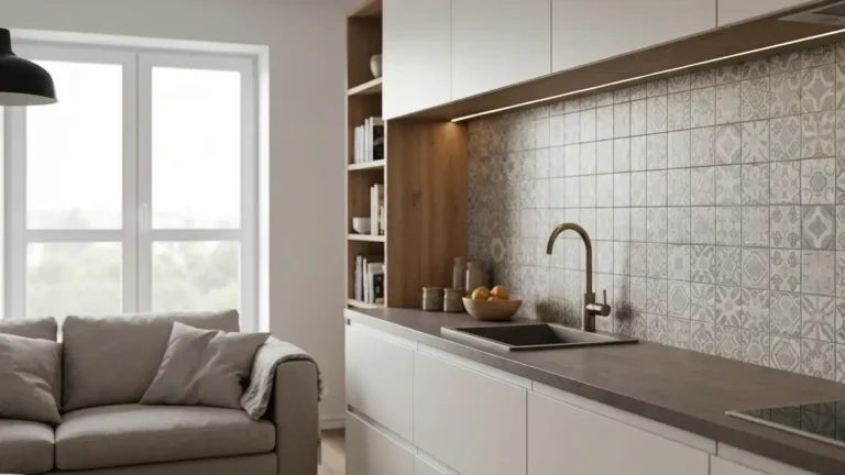 Mozaika ceramiczna w aneksie kuchennym - układ, fuga i praktyczne ograniczenia - hero image