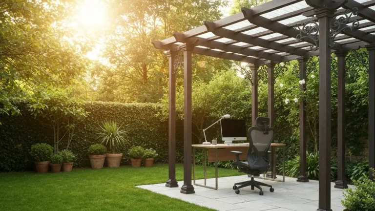 Pergola przyścienna w ogrodzie - wymiary, trwałość i aranżacja - hero image