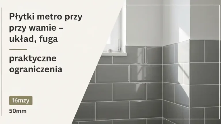 Płytki metro przy wannie - układ, fuga i praktyczne ograniczenia - hero image
