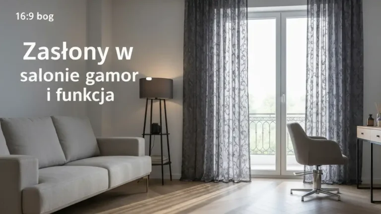 Zasłony w salonie glamour - proporcje, kolor i funkcja - hero image