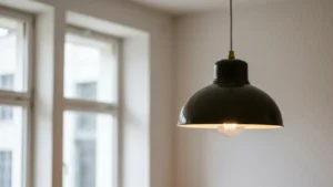 Lampa wisząca w salonie vintage - proporcje, kolor i funkcja - hero image