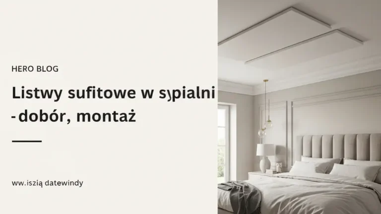 Listwy sufitowe w sypialni - dobór, montaż i wykończenie - hero image
