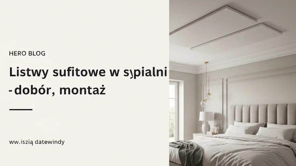 Listwy sufitowe w sypialni - dobór, montaż i wykończenie - hero image