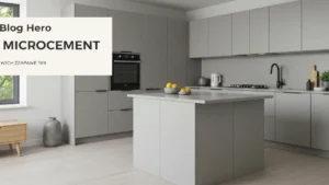 Mikrocement w kuchni - gdzie pasuje i jak dobrać kolor - hero image