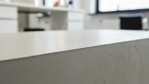 Mikrocement w salonie - gdzie pasuje i jak dobrać kolor - hero image