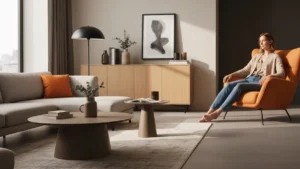 Narożnik w salonie glamour - proporcje, kolor i funkcja - hero image