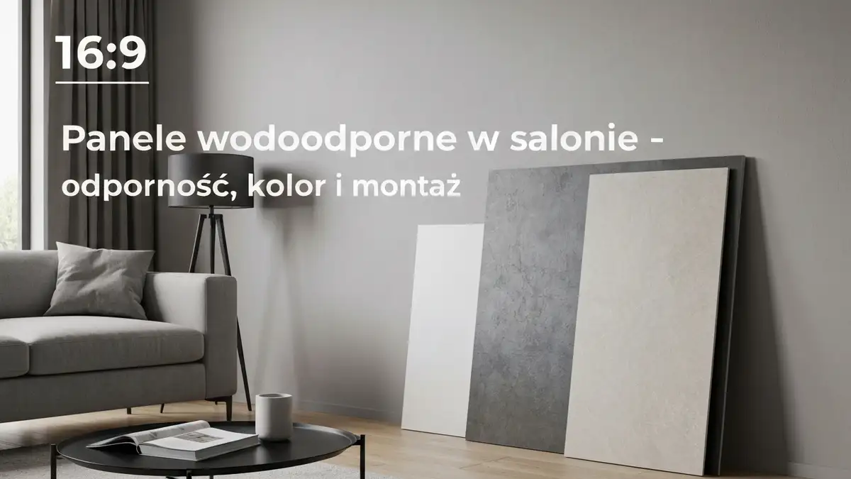 Panele wodoodporne w salonie - odporność, kolor i montaż - hero image