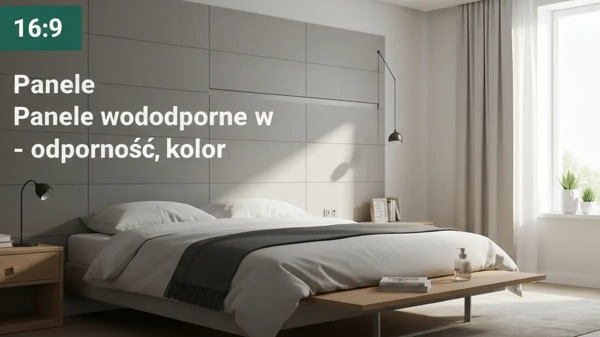 Panele wodoodporne w sypialni - odporność, kolor i montaż - hero image