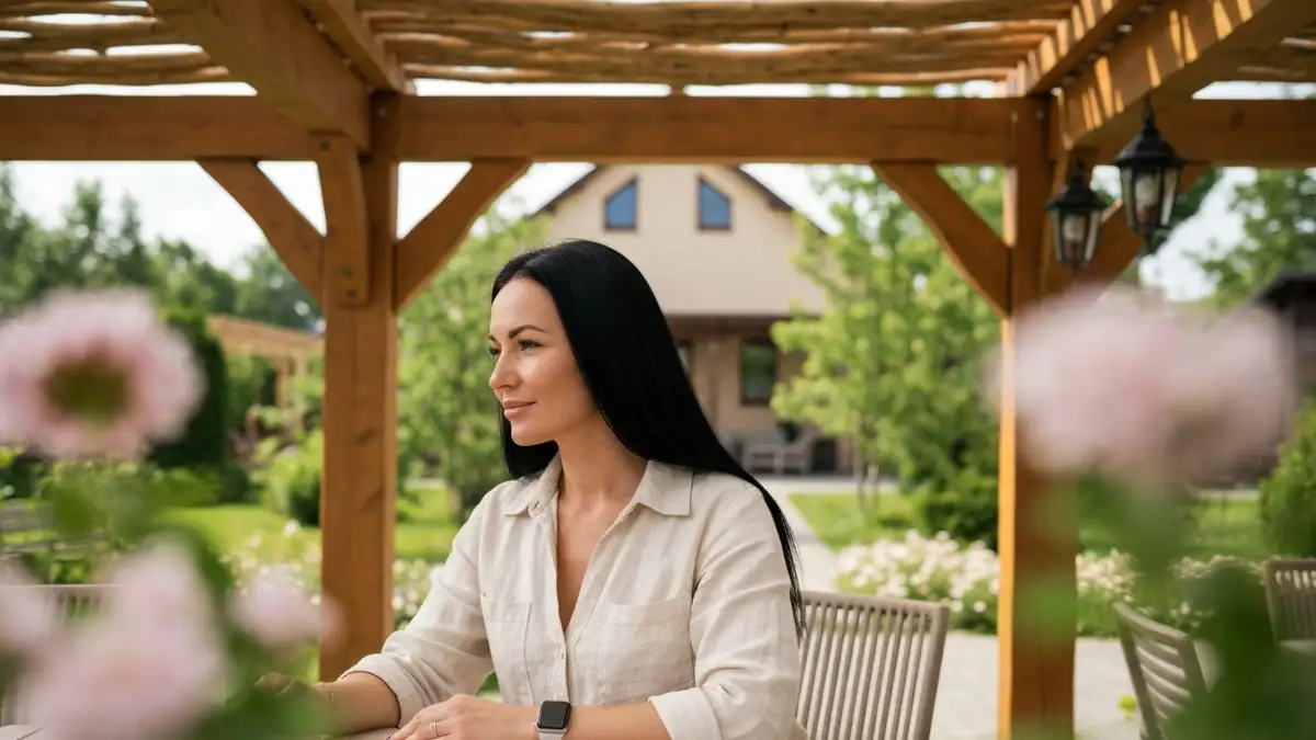 Pergola przyścienna w strefie wypoczynku - wymiary, trwałość i aranżacja - hero image