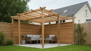 Pergola wolnostojąca na małej działce - wymiary, trwałość i aranżacja - hero image