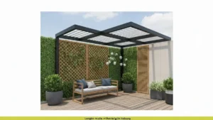 Pergola wolnostojąca na tarasie - wymiary, trwałość i aranżacja - hero image