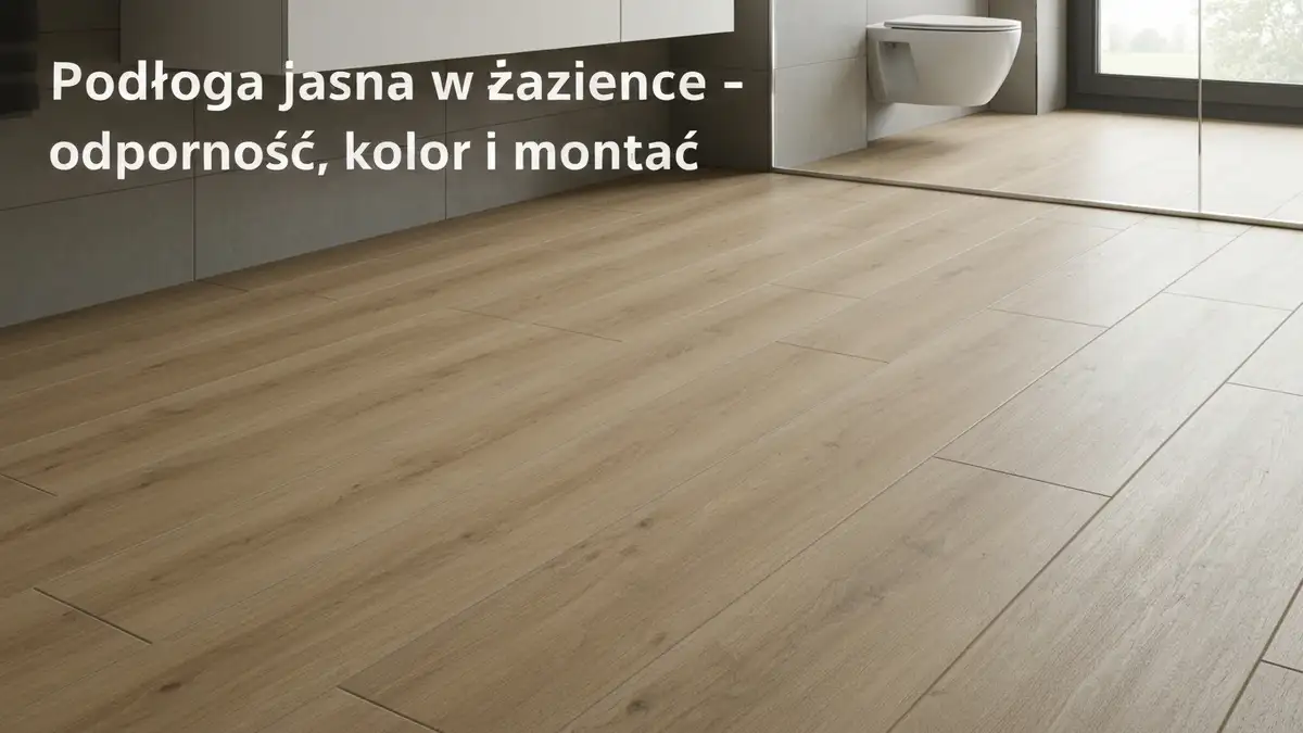 Podłoga jasna w łazience - odporność, kolor i montaż - hero image
