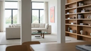 Regał w salonie boho - proporcje, kolor i funkcja - hero image