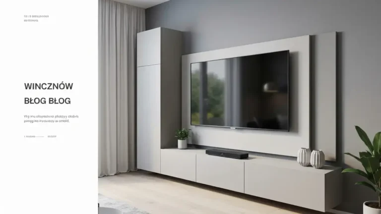 Ściana TV w salonie nowoczesnym - proporcje, kolor i funkcja - hero image