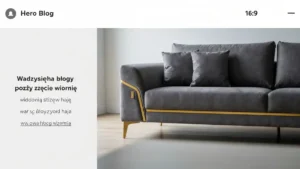 Sofa w salonie glamour - proporcje, kolor i funkcja - hero image