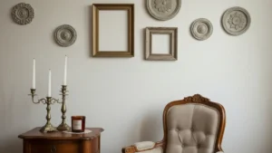 Sztukateria w salonie - ramki ścienne, rozety i proporcje - hero image